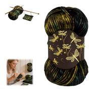 Firefly Iridescent Shimmer Yarn, A Touch of Magic in Every Stitch, Soft Firefly Knitting Crocheting Yarn for Sweaters Shawls Hats Crafts More