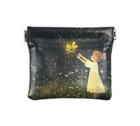 Firefly Lighting Up The Summer Fashion Petit porte-monnaie en cuir unique Mini trousse de maquillage pour homme femme voyage pequenos para