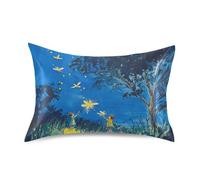 Firefly Lighting Up The Summer Night Taie d'oreiller en satin pour jeunes, taille standard, 50,8 x 66 cm