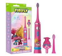 Firefly Play Action Trolls Smart Sonic Brosse à dents électrique interactive avec lumières, musique et jeux, piles incluses, à partir de 3 ans