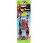Firefly Brosse à dents double Spiderman avec capuchons Multicolore