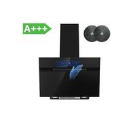 FIREGAS - Hotte Aspirante Inclinée 60cm - 700m³/h - Classe A+++ - Noir