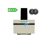 FIREGAS - Hotte Aspirante Inclinée - 700m³/h - 9 Vitesses - Gris - 60cm