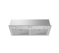 FIREGAS Hotte de cuisine de 71,1 cm, hotte d'aération de cuisine intégrée en acier inoxydable avec 450 CFM, ventilateur d'échappement à 3 vitesses, 2 lumières LED et bouton de contrôle, convertible