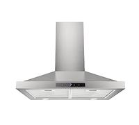 FIREGAS Hotte murale 60 cm, 335 m³/h, avec commande tactile et éclairage LED, évacuation et recirculation, 3 niveaux de puissance, classe énergétique A, silencieuse, en acier inoxydable