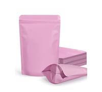 FireKylin Lot de 100 sacs refermables, étanches aux odeurs en aluminium pour emballage (rose, 10,2 x 15,2 cm)