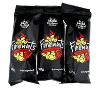 Fireland Foods - Firenuts Carolina Reaper - Lot de 3 - 3 sachets de 100g - Avec l'une des variétés de piments les plus épicées au monde Carolina Reaper - Torréfié à l'huile d'olive