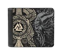 Firelife Porte-monnaie Viking Odin Runes pour homme en cuir synthétique - Porte-cartes - Porte-cartes - Porte-cartes - Porte-cartes - Portefeuille pour homme, Blanc, Taille unique, Moderne