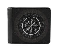 Firelife Portefeuille viking runes pour homme en cuir synthétique - Portefeuille pour cartes de crédit - Porte-cartes - Porte-cartes - Portefeuille pour homme, Blanc, Taille unique, Moderne