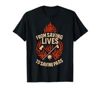 Fireman Golf - from Saving Lives - Firefighter Golfer T-Shirt