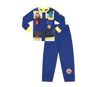 Fireman Sam Pyjama long pour garçon, bleu, 3-4 ans
