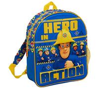 Fireman Sam Sac à dos pour garçons - Sac à dos d'école pour enfants - Sac à dos de sport avec sangles imprimées, bleu, taille unique