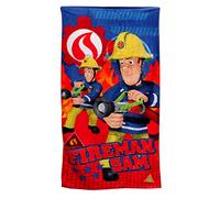 Fireman Sam Serviette de bain pour enfant 70 x 140 cm en coton