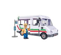 Fireman Sam véhicule le Trevors Bus Bus 20cm de long avec figurine de Trevor environ 6cm