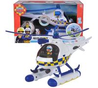 Simba Hélicoptère Sam le Pompier – Police – Son & Lumière – Figurines rose + radar – Piles incluses