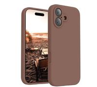 FireNova Magnetic for iPhone 17 Case, Compatible with MagSafe, [Integrated Silicone Camera Control Button] [Camera Protection] Anti-Scratch Microfiber Lining Phone Case, 6.3", Light Brown