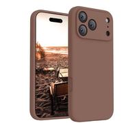 FireNova Magnetic for iPhone 18 Pro Case/17 Pro Case, Light Brown | Compatible with MagSafe, Integrated Silicone Camera Control Button, Camera Protection, Anti-Scratch Soft Microfiber Lining
