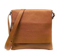 FIRENZE ARTEGIANI. Agnadello Sac Messenger Femme Cuir Véritable Dollaro. 33 x 5 x 33 cm. Couleur : Marron, marron, Utilitaire