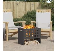 Firepit - Pot à feu - Noir - 50 x 30 x 40 cm - En acier laminé à froid - Pour feu de camp dans le jardin ou sur la terrasse - Utilisation polyvalente
