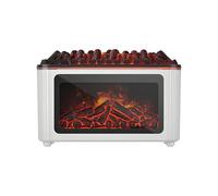 Fireplace Diffuser - Quiet Home Decor | Oil Diffuser Machine with 7 Flame Colors, Relaxing Air Freshener for Offices, Bathroom, Car, Living Room, Spa Restaurant Retail