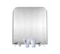 Fireplace Heat Panel - Stainless Steel Fireback for Homes | 18x16 inch Back Plate, Winter Warming Reflector, Villa Living Room, Dining Room, Study, Apartment, Vacation, Home Decoration