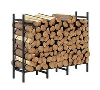 fireplace tools, Support à bûches robuste et réglable, râtelier à bois d'intérieur et d'extérieur, 1,2 m, 1,5 m, 27 cm,for Fireplace(4ft Firewood Rack)