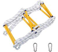 Fireproof Escape Ladder - Emergency Rescue Nylon Rope for Evacuation, Disaster Relief, and Wall Repair - Safety Fire Route for Home and Office Use (One Color 10m)