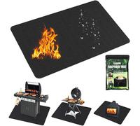 Fireproof Mat,100 x 152 cm,Barbecue Mat,Outdoor Floor Mat,Non-Flammable Fire Resistant Floor Protection Mat for BBQ,Outdoor Barbecue,Camping,Patio,Terraces