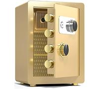 Fireproof Safe Document Safes Fire Steel Storage Box with Secret Code Compartment,Household Waterproof and Anti-Theft for Home Office Cash Use STO