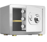 Fireproof Safe Waterproof Anti-Theft Key Mechanical Can Be Wall Lockers Steel Anti-Smashing TY Deposit Box for Home Office Cash Use Storage,White