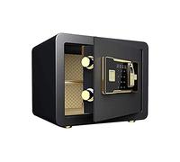 Fireproof Waterproof Cabinet Safes Fingerprint Double Lock Key Board Electronic Digital High Security Steel Home Safe Store Valuables,Mon,Black