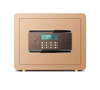 Fireproof Waterproof Deposit Box Safes Security, Medium Digital Safe, Steel Construction, LCD Display, Emergency Override Key, for Hotel Business Jewelry Cash U,Gold