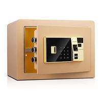 Fireproof Waterproof Household Fingerprint Password Office Full Steel Three Lock Anti- Theft Bedside Closet Wall Invisible Safe Small Large Space for,