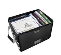 fireproofBox for Documents - Large Capacity fireproofDocument Bag Storage Box, Secure Filing Cabinet for Files Cash Legal Papers, fireproofDocument Bag with Lock | Home Office Safety