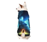 Fires and People Under Dark Clouds Sweat à capuche pour chien - Vêtements doux et respirants pour chiens de petite et grande taille, vêtements élégants et confortables pour chiens