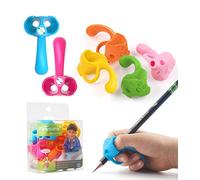 Firesara Guide Doigt Silicone, Aide Écriture Enfants Préscolaires Crayon D'aide 3 Pièces Poignées Crayon Ergonomiques Pour Droitiers Gauchers Pencil Grips (6 chiots)
