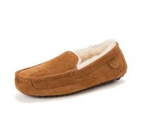 Fireside by Dearfoams Chaussons Melbourne pour homme, Châtain, 10 W US