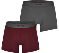 Firetrap 2 Pack Trunks Mens Gris / Vin rouge Moyen Male