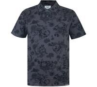 Firetrap All-Over Print Polo Top Mens Charbon de bois M Male