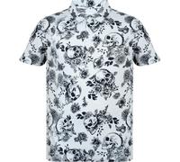 Firetrap All-Over Print Polo Top Mens Écru L Male