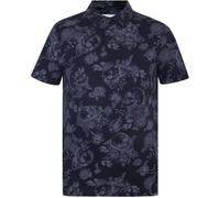Firetrap All-Over Print Polo Top Mens Noir L Male