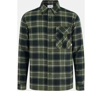 Firetrap Anthm Long-Sleeve Patterned Shirt Kaki XL Male