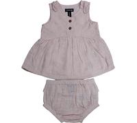 Firetrap Baby Girls Embroidered Cotton Dress & Bloomer Set Rose 18-24 mois Female
