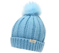 FIRETRAP Bonnet à Pompon Bleu Femme