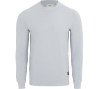 Firetrap Crew Neck Jumper Knitted Pullover Men Gris clair M Male
