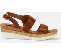 Firetrap Firetrap Ella Ladies Back-Strap Wedge Sandals Marron 4 (37) Female