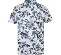 Firetrap All-Over Print Polo Top Mens Écru 2XL Male
