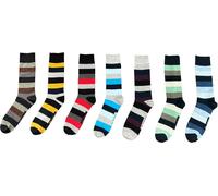 Firetrap Formal Socks 7 Pack Mens Rayure audacieuse Tailles 7 à 11 pour hommes Male