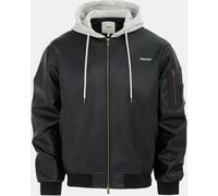 Firetrap Hood Pu Jacket Mens Noir M Male