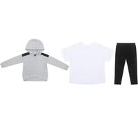 Firetrap Infant Girls 3Pc Jogger Gris/Noir 6-7 ans Female